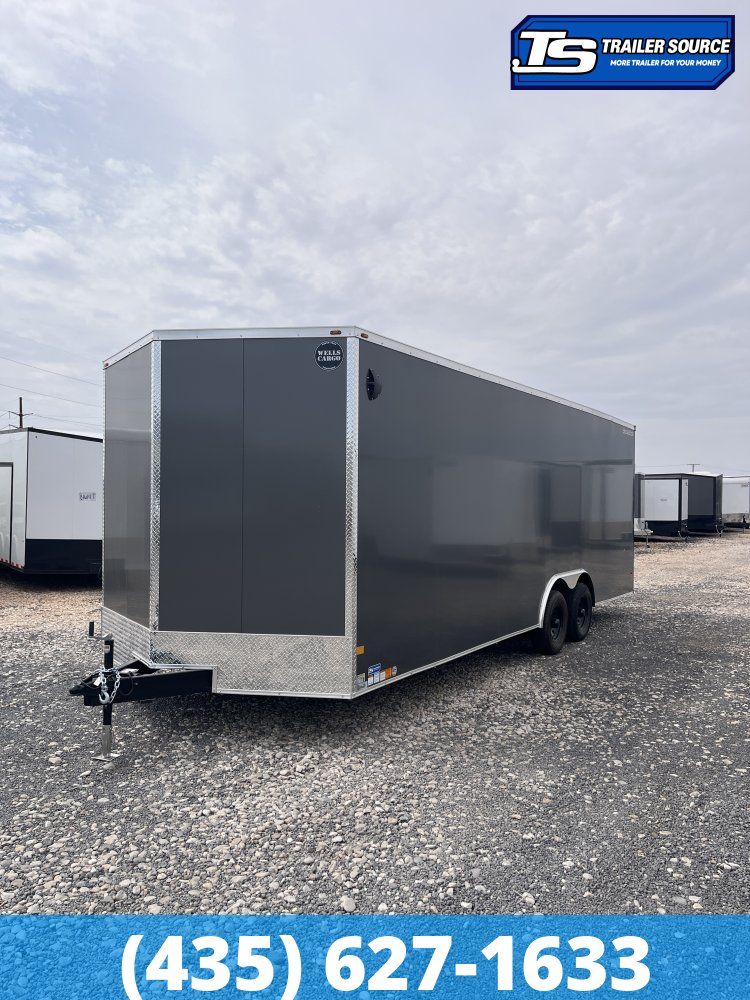 8.5x24 Wells Cargo Fast Trac Deluxe Enclosed Cargo Trailer - 7'6" Interior - 10K GVWR - .080 PolyCor, Dovetail