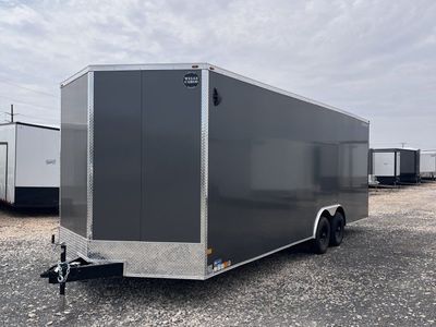 8.5x24 Wells Cargo Fast Trac Deluxe Enclosed Cargo Trailer - 7'6" Interior - 10K GVWR - .080 PolyCor, Dovetail