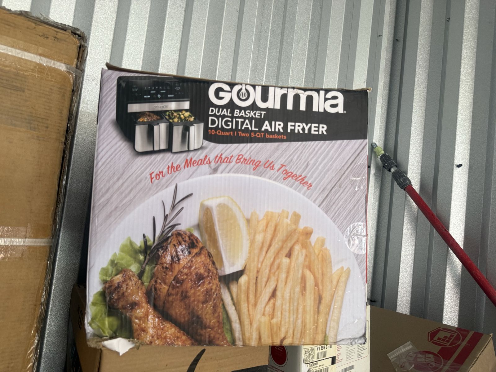 Gourmia Dual Basket Digital Air Fryer 10-Quart Two 5-QT Baskets