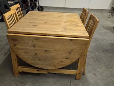 Solid pine dinning room table. original IKEA