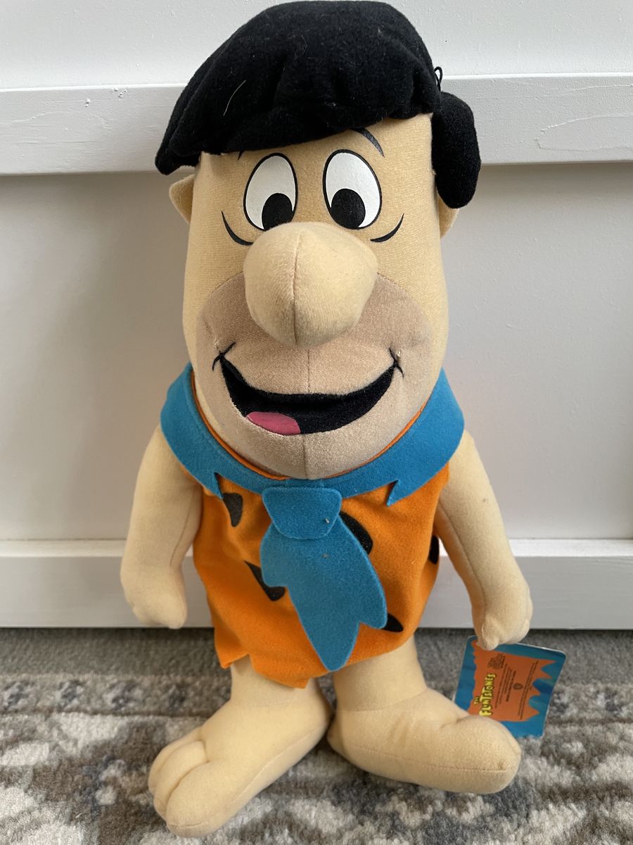 New With Tag! toy Works Fred Flinstone Plush 14 In
