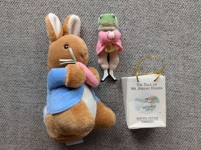 Beatrix Potter Peter Rabbit and Mr. Jeremy Fisher
