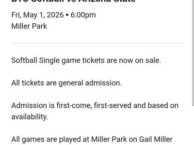 BYU softball tickets (practically free!)