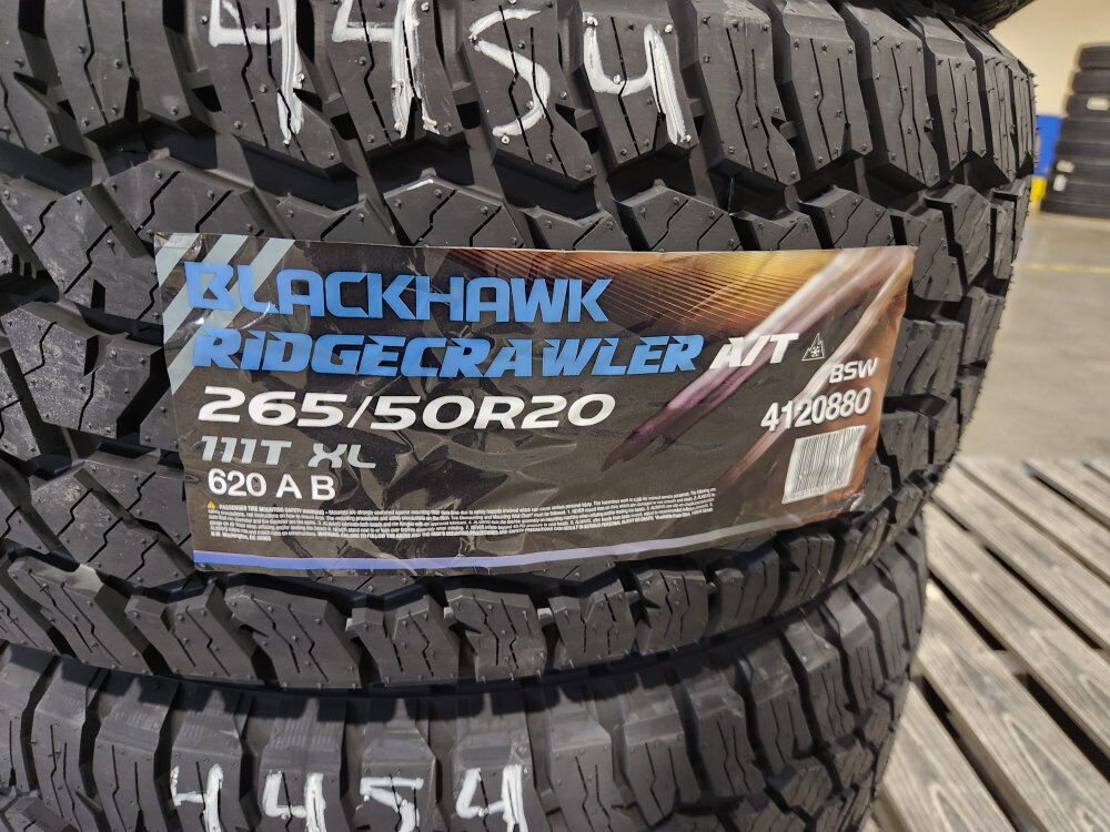 265/50r20 blackhawk ridgecrawler at