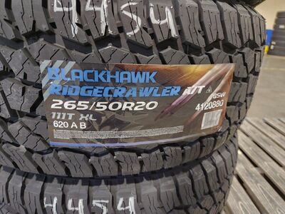 265/50r20 blackhawk ridgecrawler at