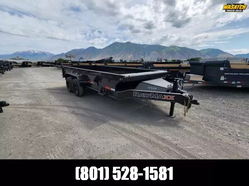 RawMaxx 7x16 GDX Heavy Duty Dump Trailer