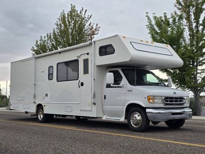 Ford E-Series Class C RV/Toy Hauler - Low Miles, Roll-up Rear Door, 80k Miles