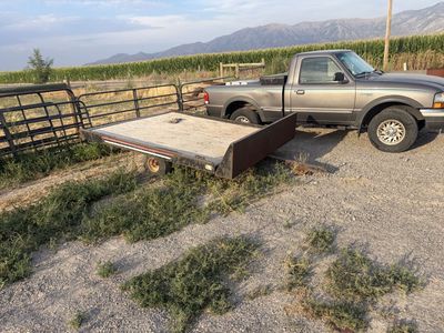 Tilt deck trailer