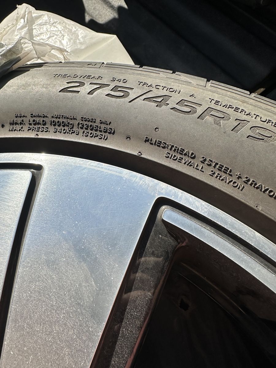 Porsche Taycan wheels and tires