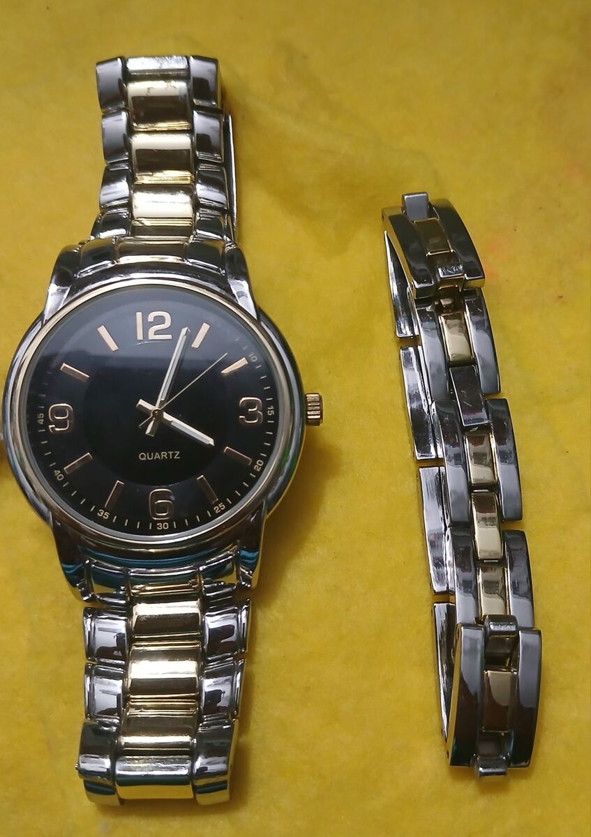 mens watch and bracelet