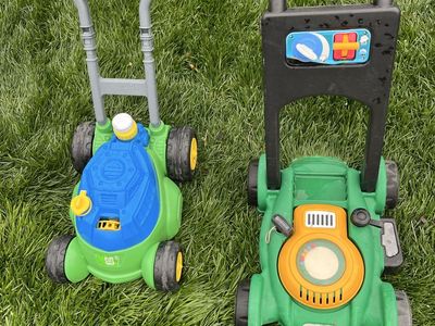 Kids toy lawnmowers $15 each