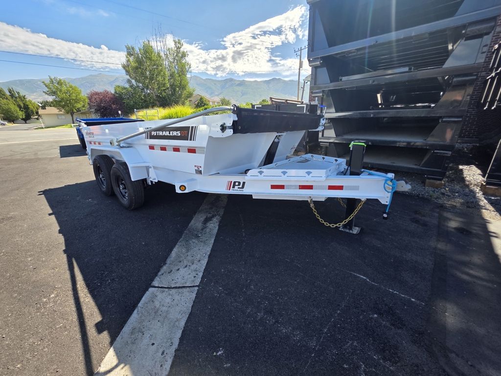 2027 PJ Trailers 7X14 DT1 Telescopic 14K with Voyager Package Dump Trailer