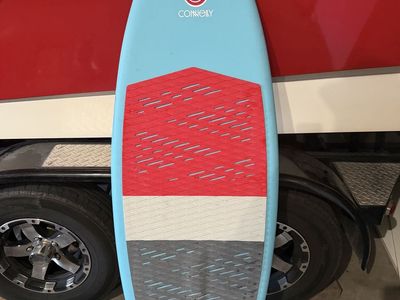 Connelly Voodoo Wakesurf Board - 4'10" - Excellent Condition, Max 200lbs, Light Blue/Red/Grey
