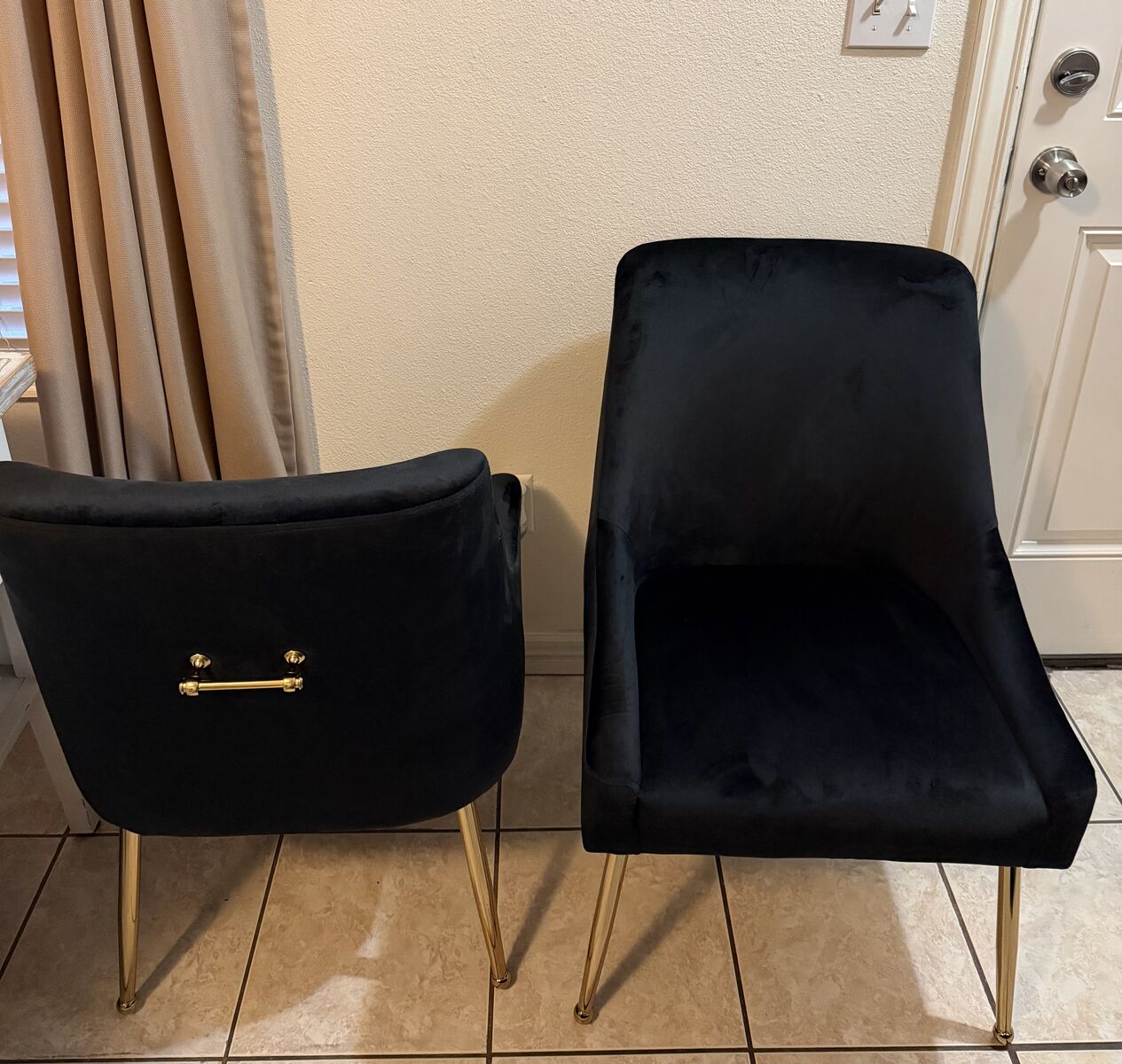 Velvet Accent Chairs