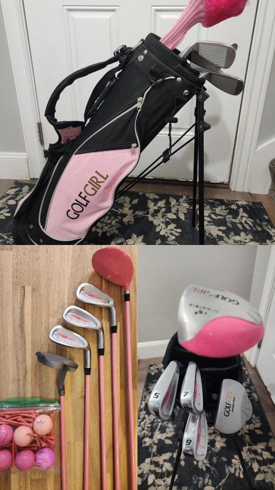 Girls golf club set (Pink)