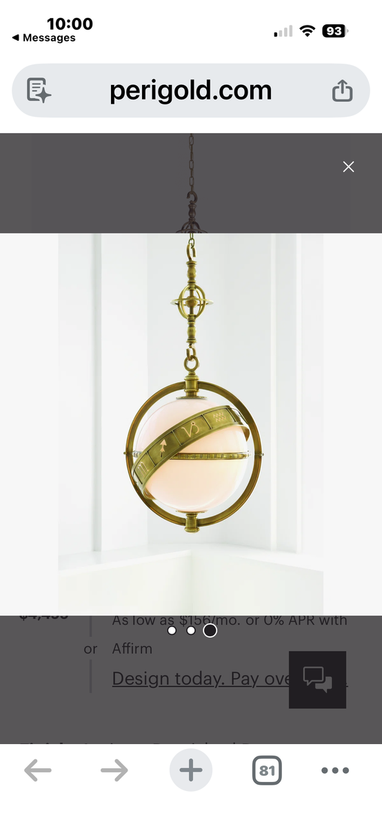 Chapman & Myers Zodiac Lantern