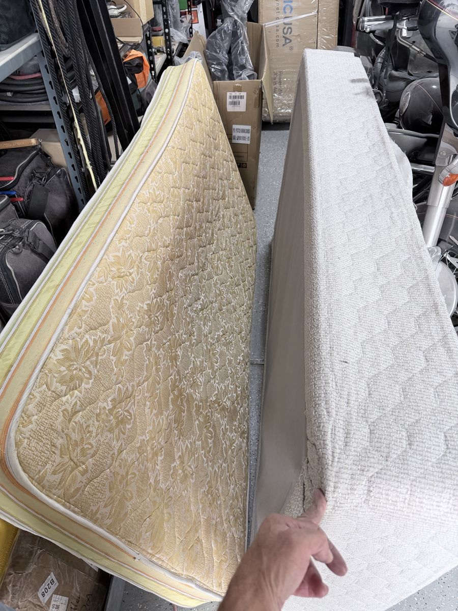 Free Twin box spring and mattress
