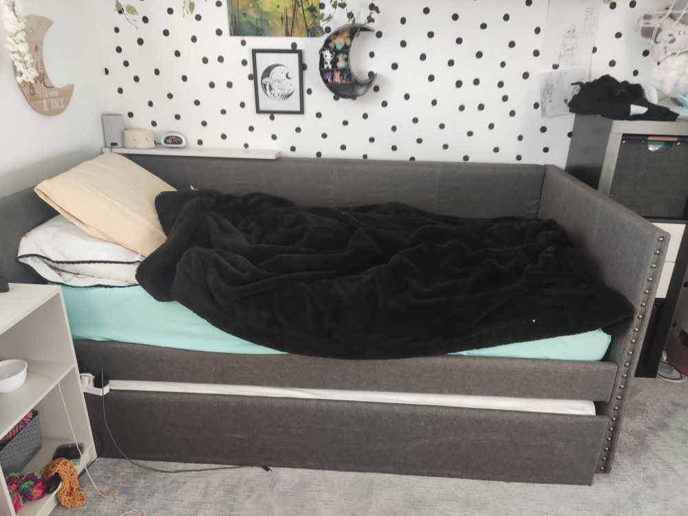 Gray day bed