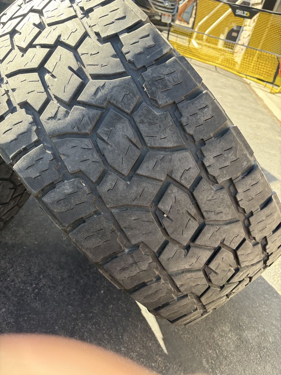 Used Toyo AT 3’s 35x12.50R20LT Tire on an KMC XD wheel