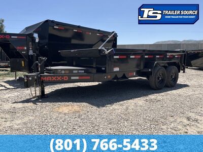 7x14 Maxx-D DJX Dump Trailer - 24" Sides - 14K GVWR