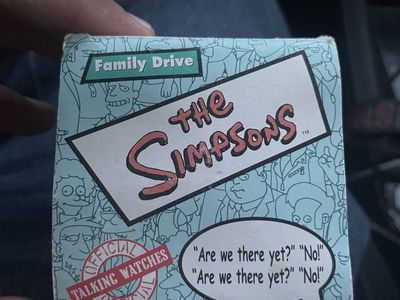 Vintage The Simpsons Digital Watch Set - Krusty the Clown & Family Drive Thru, Snowboarding Bart. Designs, Original Box.