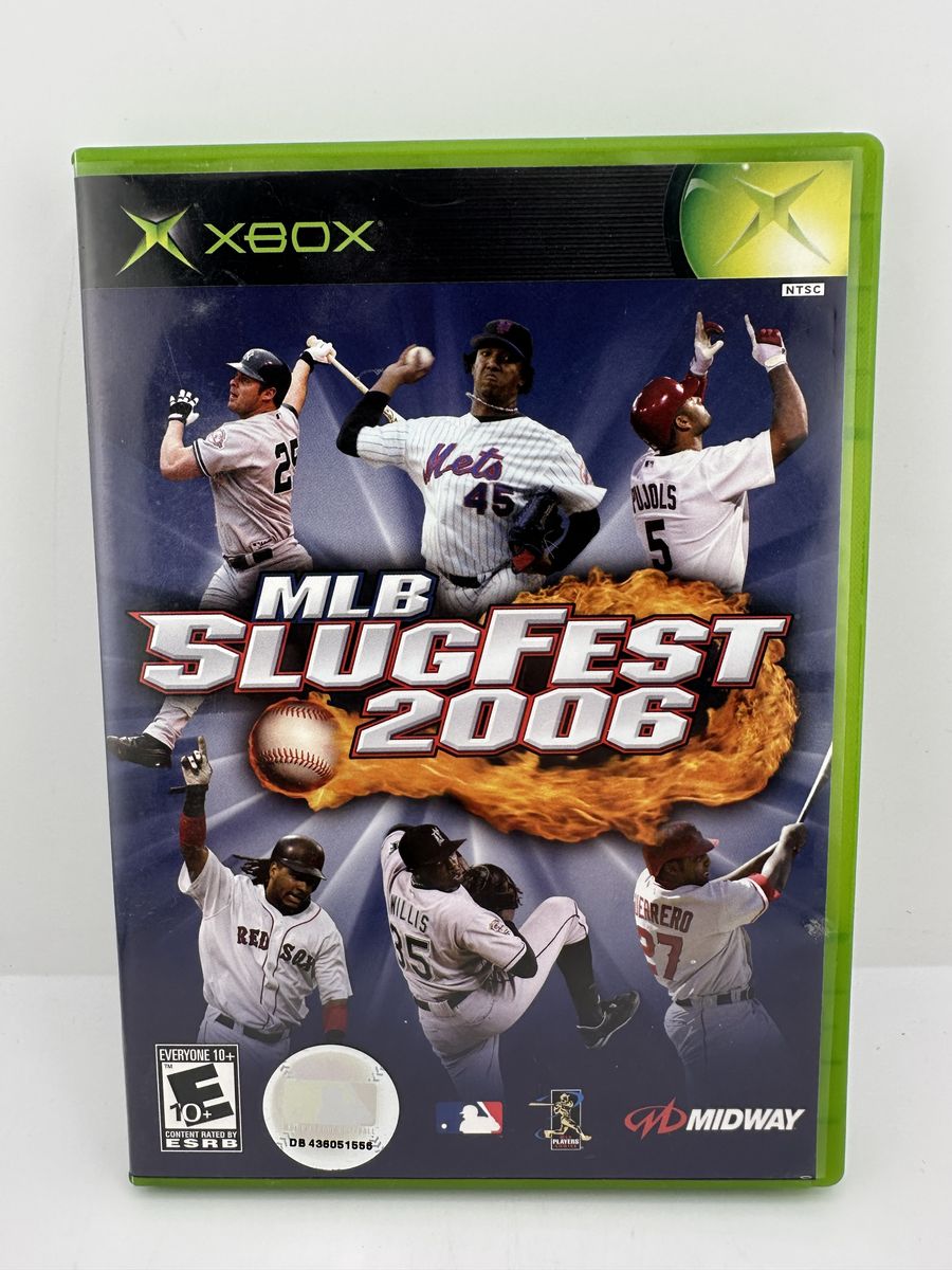 MLB SlugFest 2006 Original Xbox CIB Complete w/ Manual Black Label