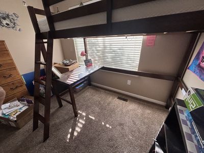 Bunk bed desk combo