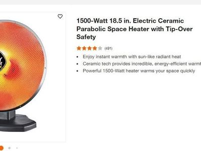 NEW - HANDY HEATER 1500W Ceramic