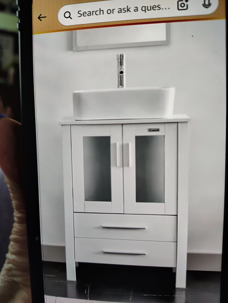 bathroom sink and vanity