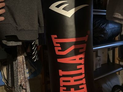 Everlast Black Heavy Punching Bag - Unused