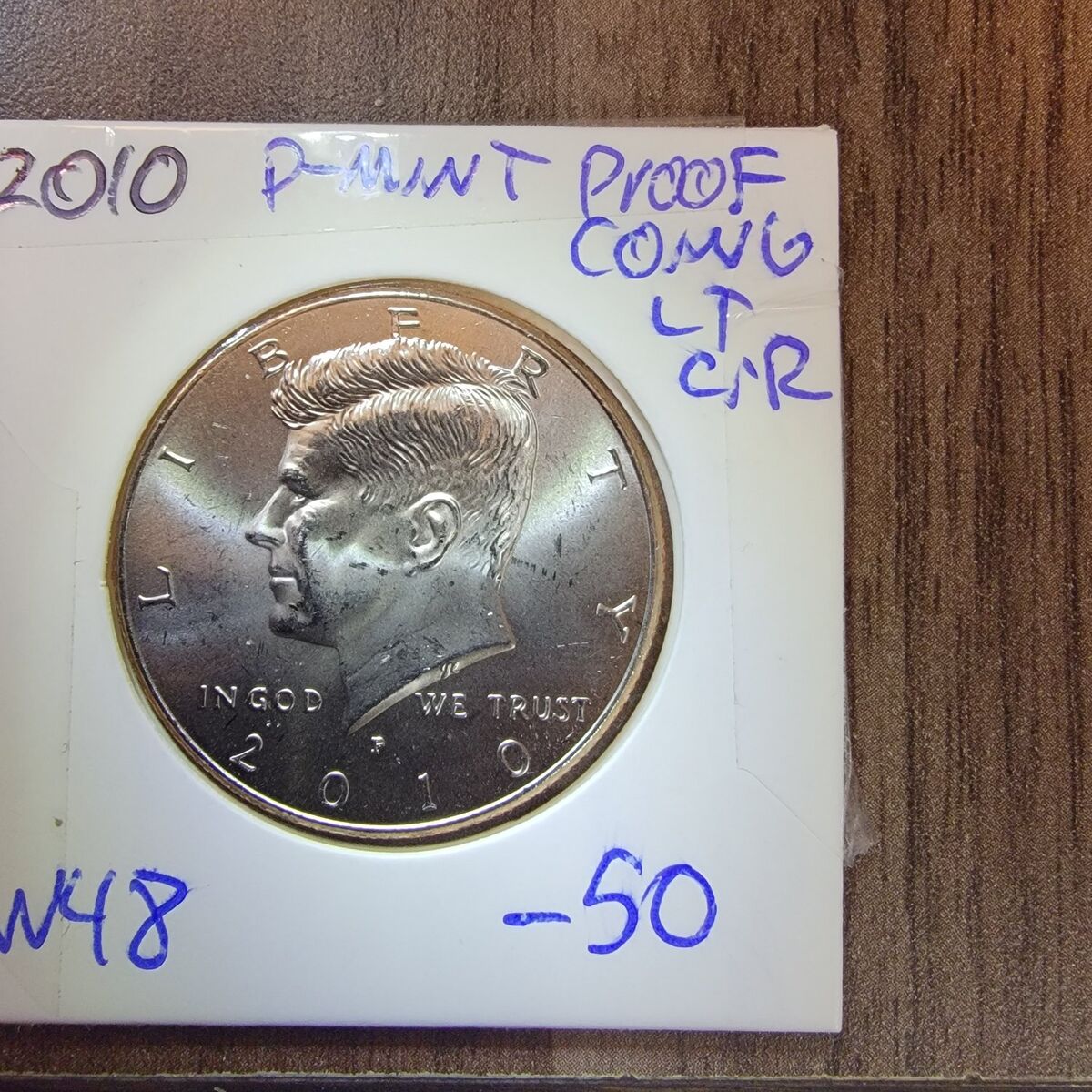 2010 philadelphia proof half dollar.