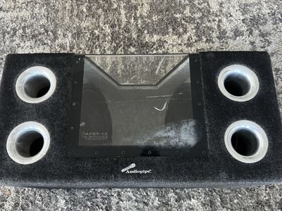 AudioPipe APBP-12 1500W Dual 12" Bandpass Car Subwoofer Box Enclosure