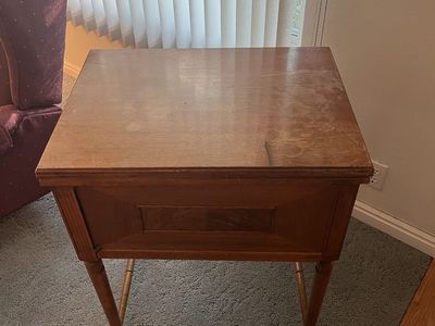 Vintage Kenmore Sewing Machine with Wooden Cabinet