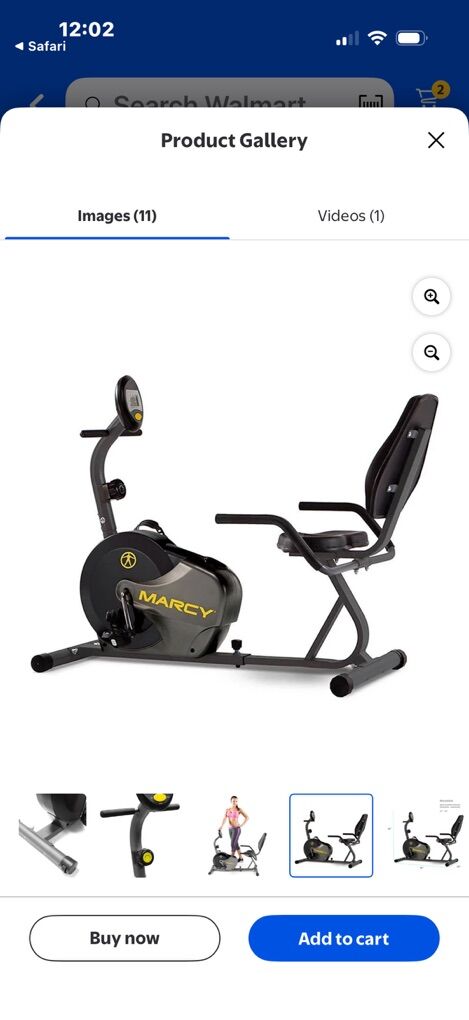 Marcy recumbent exercise bike model NS-716R