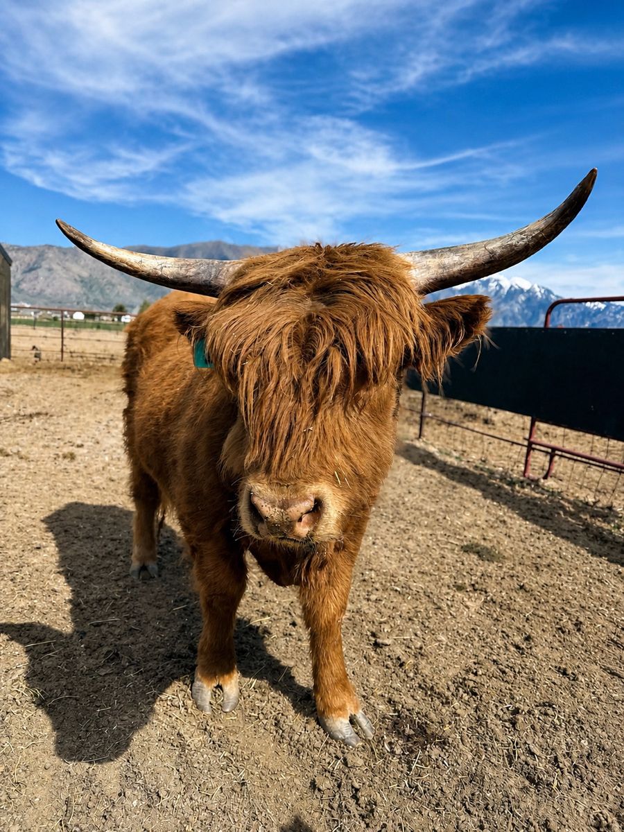 Mini Registered Highlander Bull