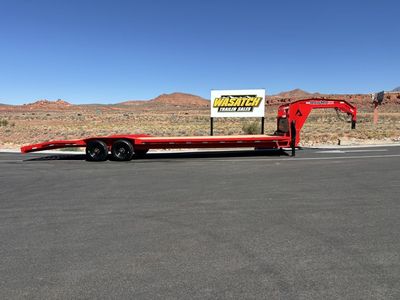 2027 RawMaxx 8.5 x 32 Ruby Red Flatbed Equipment Hauler 16K