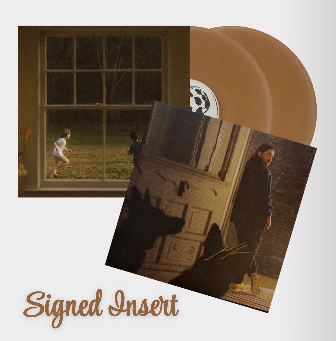 Noah Kahan-SIGNED The Great Divide-Translucent Beer Bottle Vinyl 2LP-Signed Insert-Autographed-Colored LP-Rare-SEALED