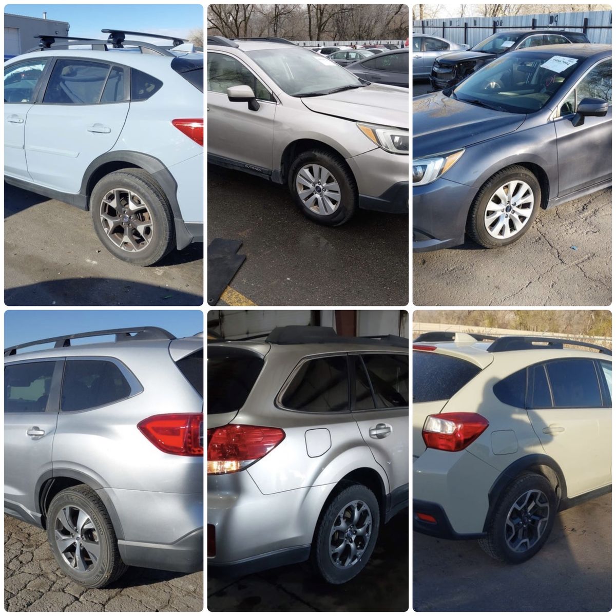 Subaru Salvage Parts Vehicles - WRX, Crosstrek, Outback (For Parts / Non-Running)