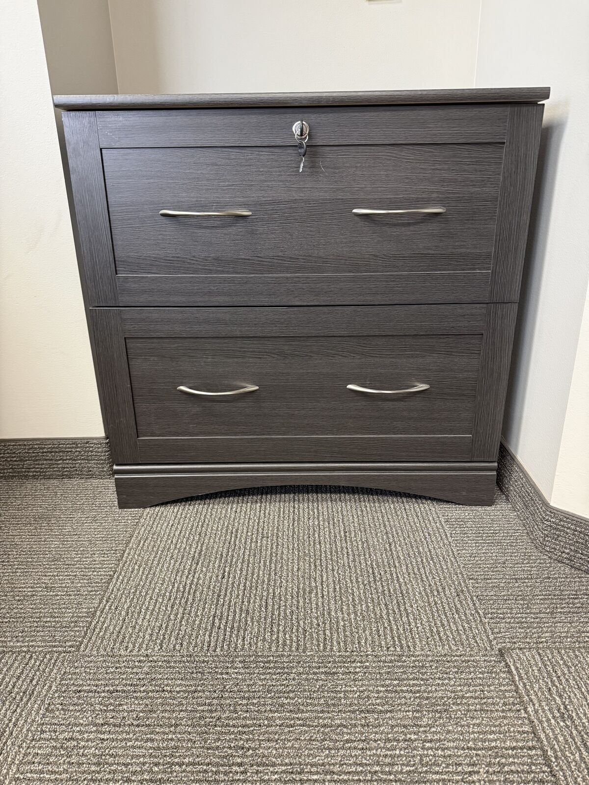 Grey Lateral Filing Cabinet