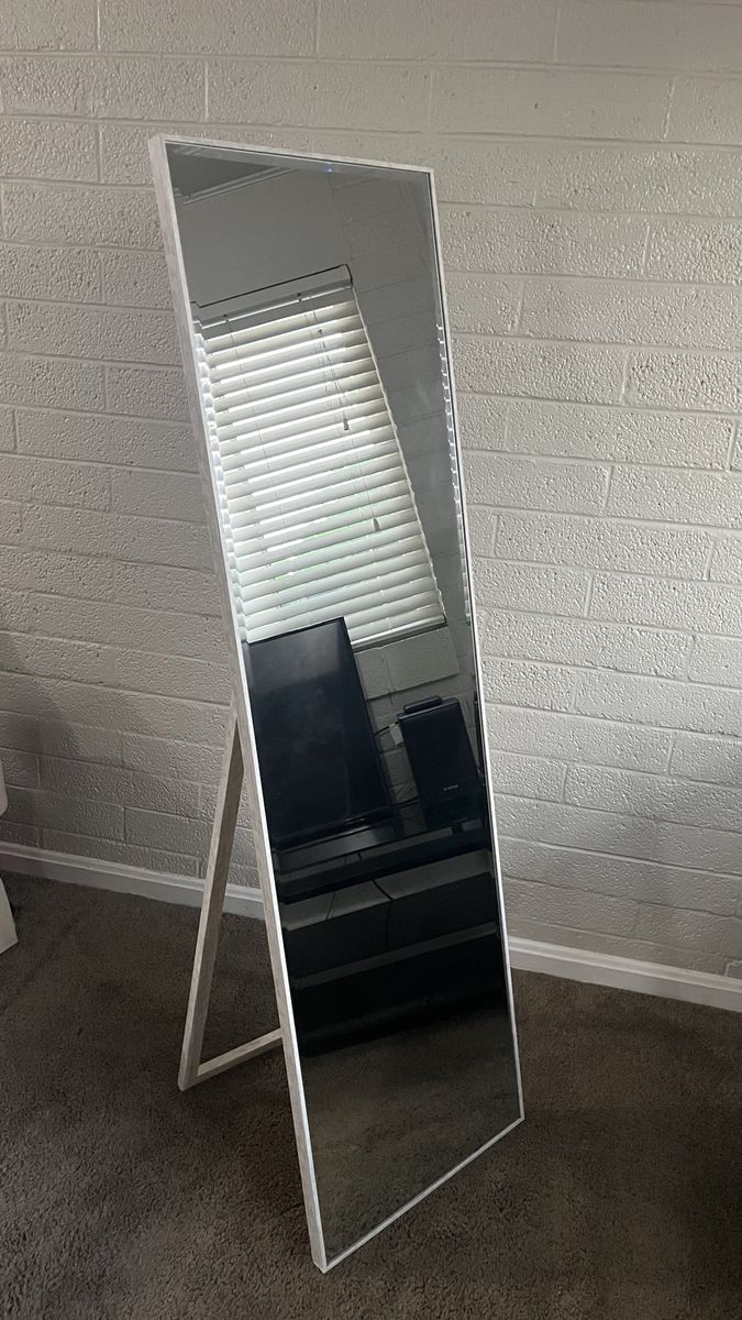 Full-Length Standing Mirror - White Frame
