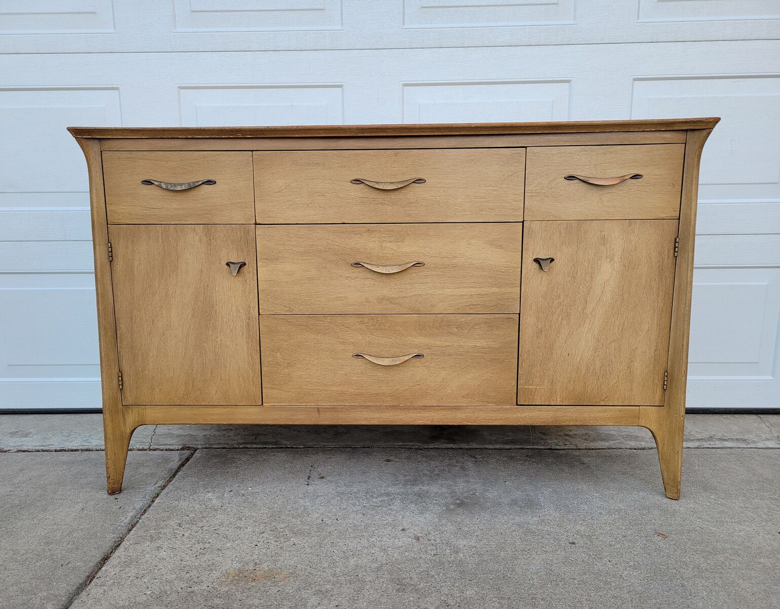 Vintage Mid Century Drexel 5 Drawer 2 Cabinet Buffet/Sideboard