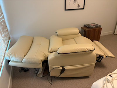 Deluxe Power Lift Recliner - Leather, Heat, Massage, Wireless Charging