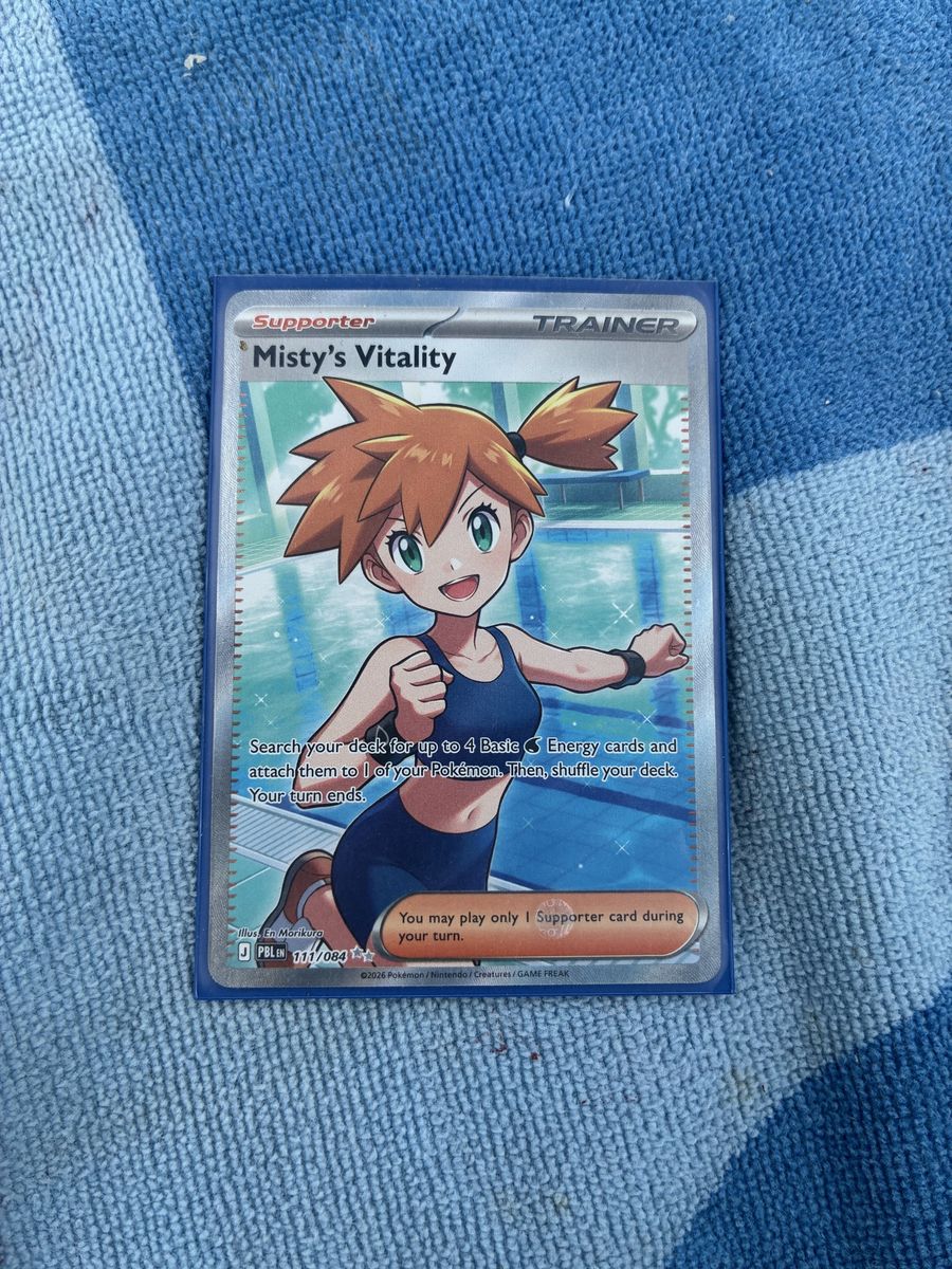 Pokemon Misty's Vitality Supporter Trainer Card 111/084