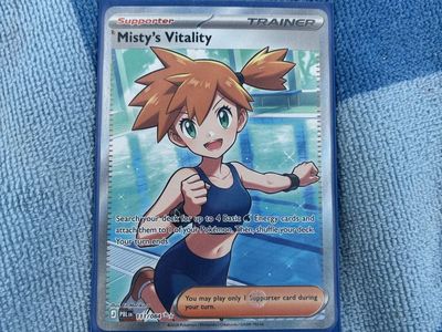 Pokemon Misty's Vitality Supporter Trainer Card 111/084
