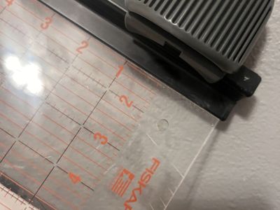 Fiskars Rotary Cutter and Ruler Combo - 24" x 6" Fabric Cutter with Gridlines