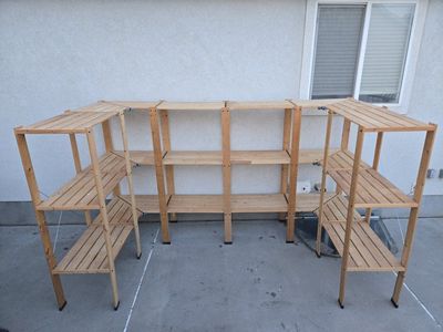 Ikea Wooden Slat Shelves