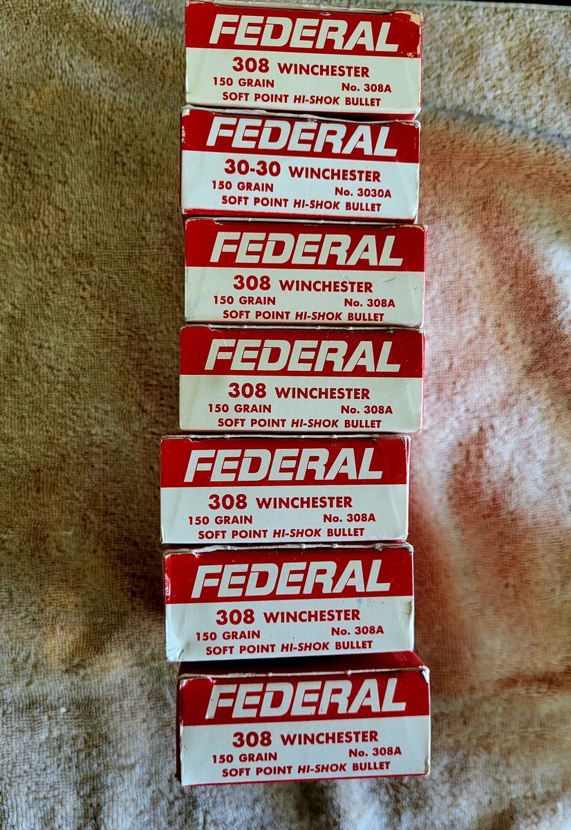 Federal 308 Winchester 150 Grain $25.00 Box