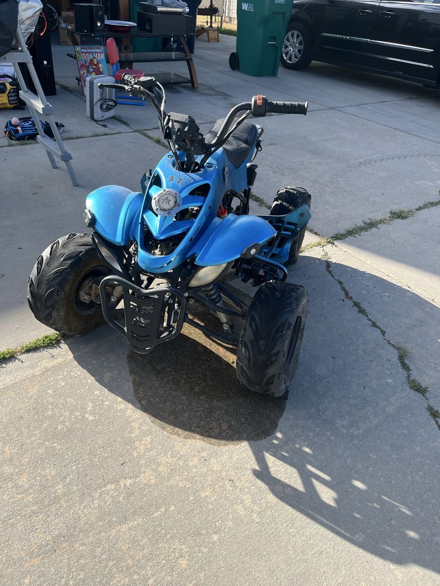 Blue 125cc ATV Four-Wheeler for Kids/Youth - Used Condition