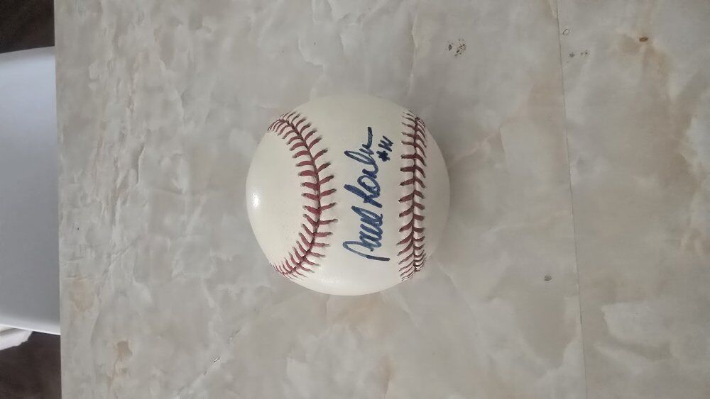 autographed signed baseball ball