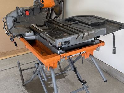 Rigid Wet Tile Saw With Stand 10"
